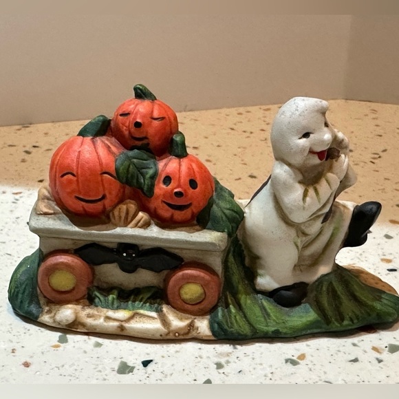 Halloween Village‎ Accessories Set Scarecrow Pumpkins Ghost Lemax, Spooky Hollow - Picture 2 of 16